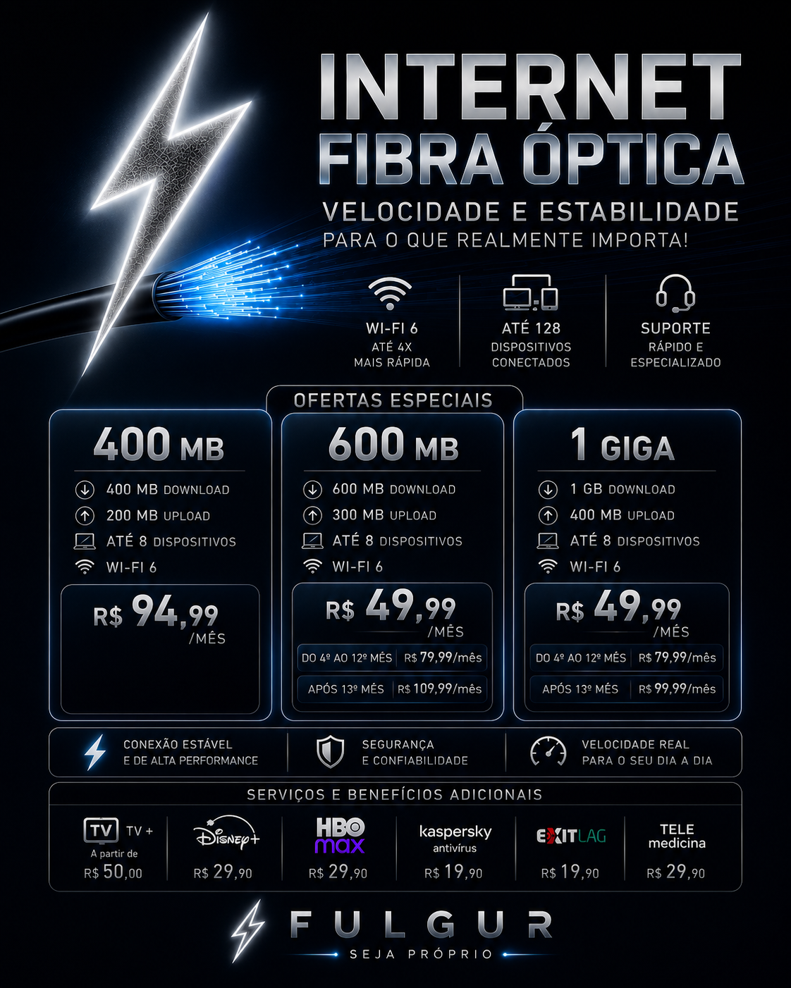 Internet Fibra Óptica