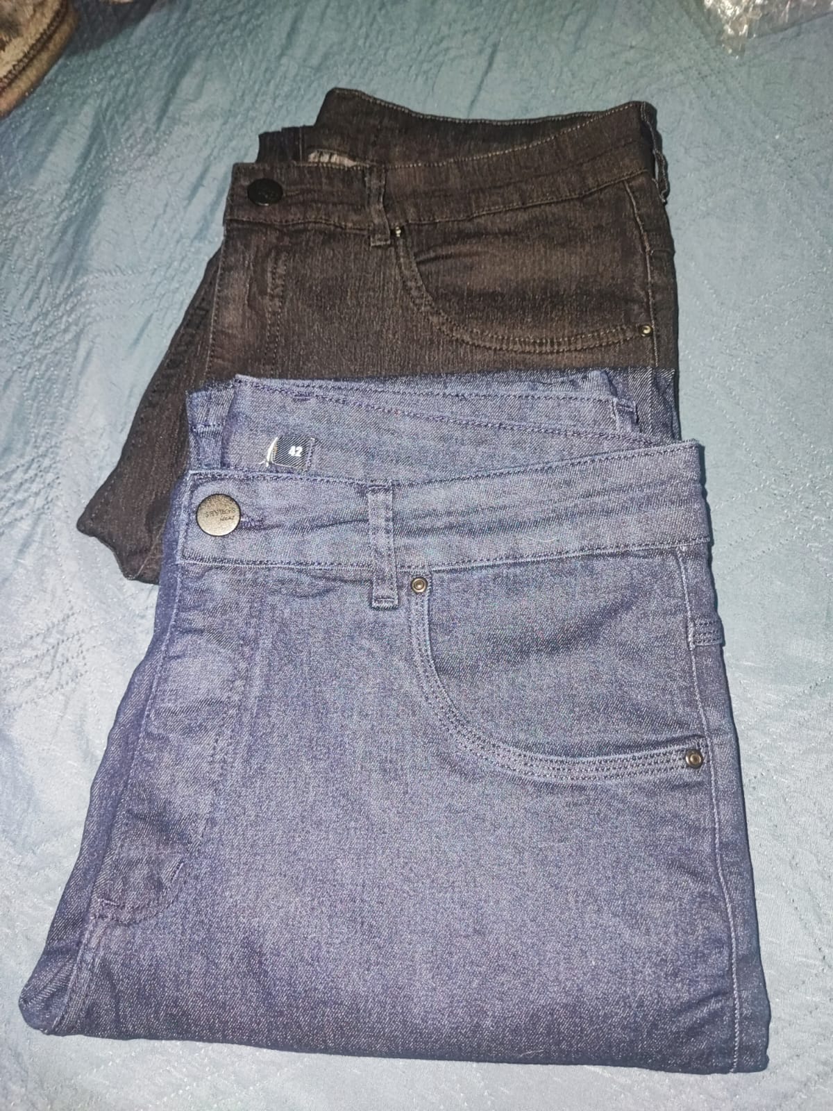 Calça jeans com elastano unissex 4